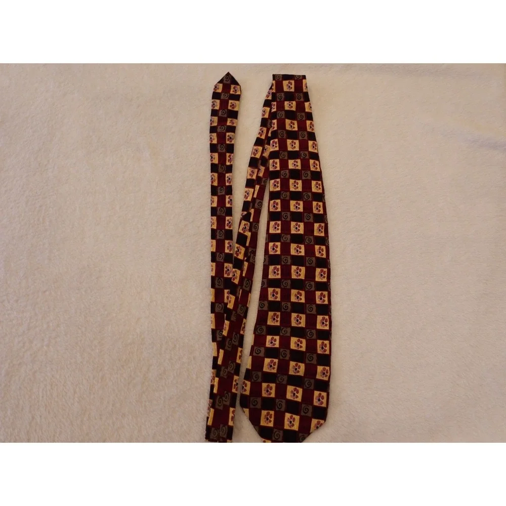 J. Garcia Collection‎ 100% Silk Tie Snail Garden Blue Red Yellow Limited Nine